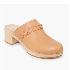 Loeffler Randall honey Lupa mid heel wood clogs women’s 10